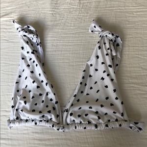 Sidway swim pebbles tie top style bikini top L